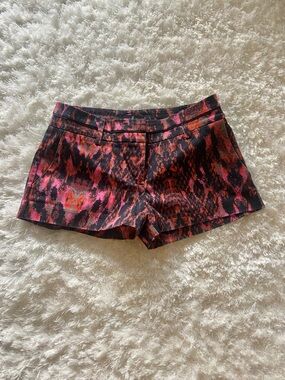 Guess by Marciano High-Waist Short Shorts in Pink and Black
